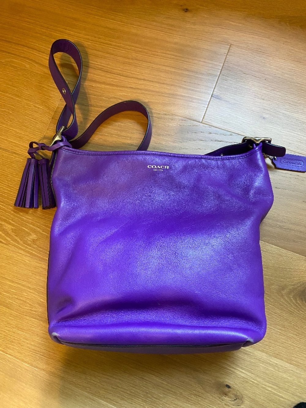 Coach Legacy crossbody with tassel